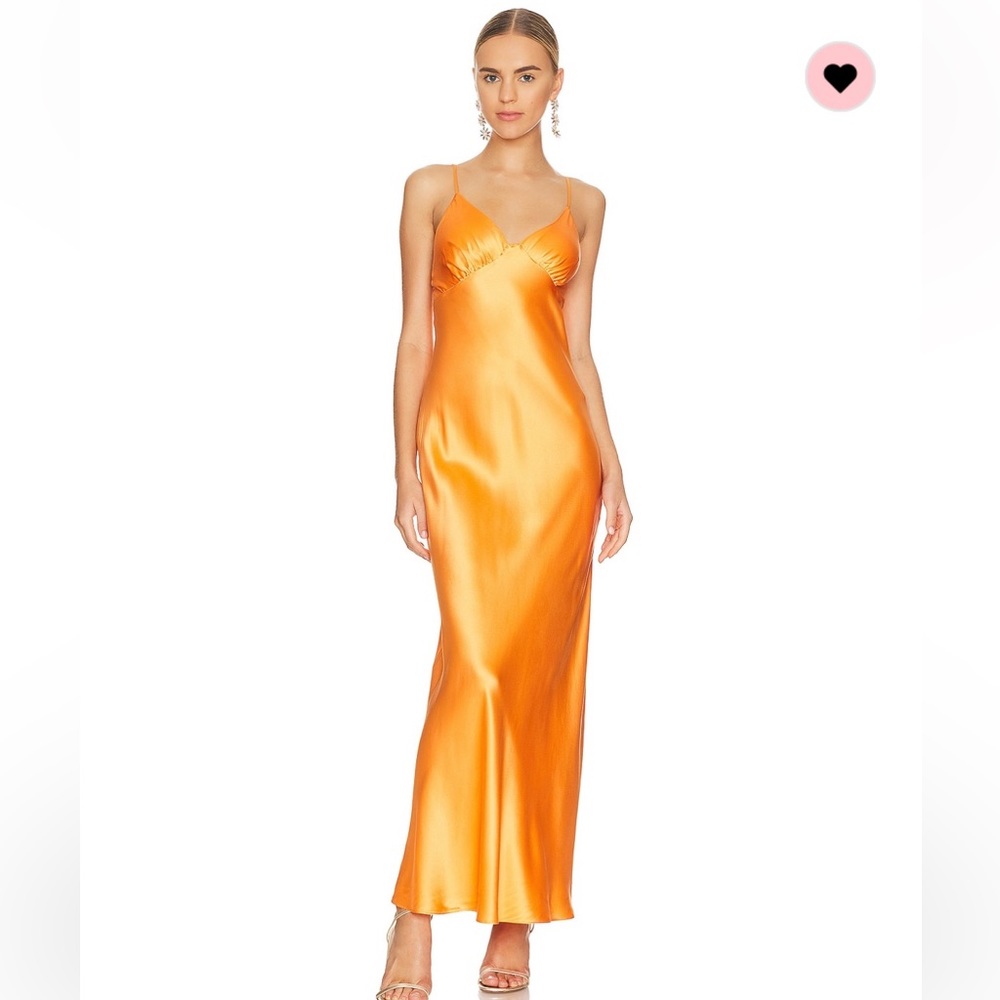Bec + Bridge amber V Maxi Dress in Nectarine Orange Size 6